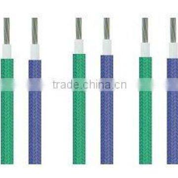 high temperature silicone rubber fiberglass braided insulation wire UL 3122