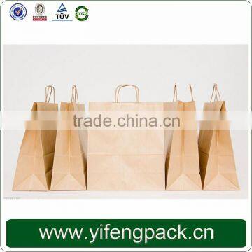 Customized Fancy Design Cheap Brown Kraft Paper Shopping Bag photo-2