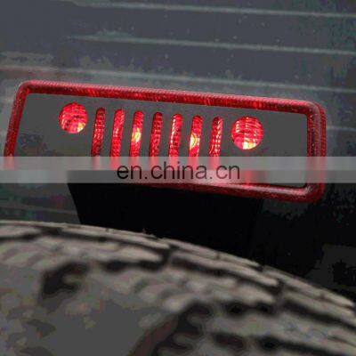 Three Brake Pads Lamp Shade Decals Matte Black Grille