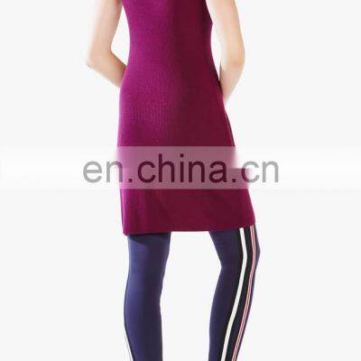 100% Cashmere High Neck Tight Cashmere Sweater Girls Crown Dress photo-3