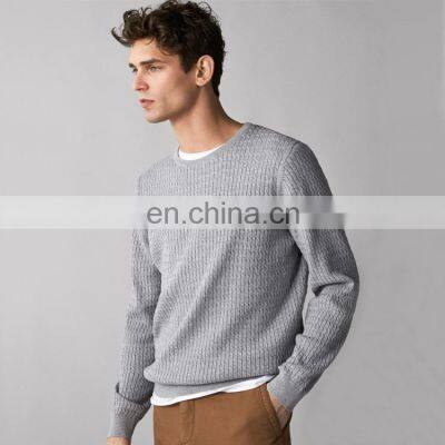 Men Crew Neck Cotton Cashmere Designer Sweater Clothing