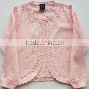 Spring kids Girl soft cardigan for dress sweater wholesale