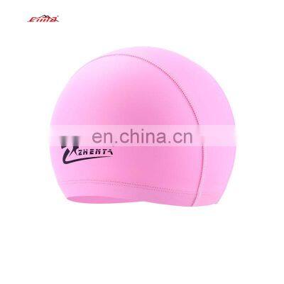 Custom Logo Cheap Swimming Cap PU Material Water Sports Swimming Cap Children's Swimming Cap photo-3