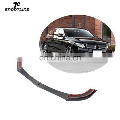 W213 E43 Carbon Fiber Front Lip for Mercedes Benz E-Class W213 E250 E300 E350 E400 E450 E43 AMG Sedan 4 Door