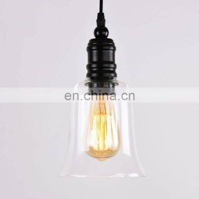 Indoor Vintage Decoration Industrial Glass Pendant Light Hanging Lamps photo-2