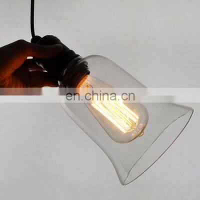 Indoor Vintage Decoration Industrial Glass Pendant Light Hanging Lamps photo-4