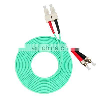 Low Loss OM3 10Gb  Multimode   3m  SC TO ST  Fiber Optic Cable Patch Cord