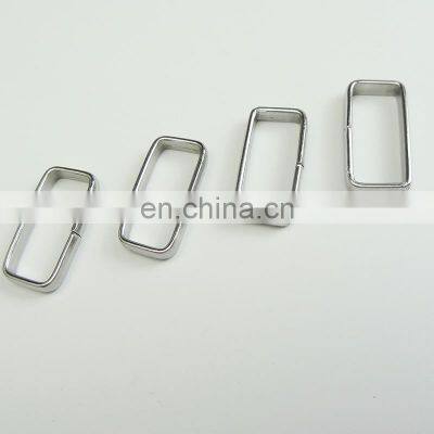 Wholesale factory iron rectangle square d ring metal adjustable buckles