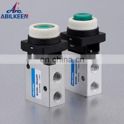 Protruding Type Control Valve Stainless Steel JM322PPL G1/4 Thread Raised Head Mechanical Pneumatic Valve