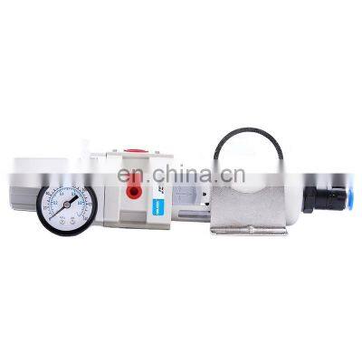 Best Selling AW2000-02D AW3000-03D AW4000-04D Air Source Treatment Pneumatic Filter Regulator Air With Auto Drain