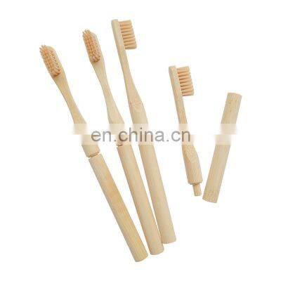 Eco Friendly Biodegradable Bamboo 100% Organic Charcoal Bristles Toothbrush Adult Bamboo Toothbrush