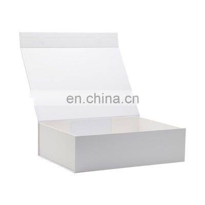 Wholesale Custom Color Ribbon Bow Rectangle Large White Flip Top Gift Box Packaging photo-4