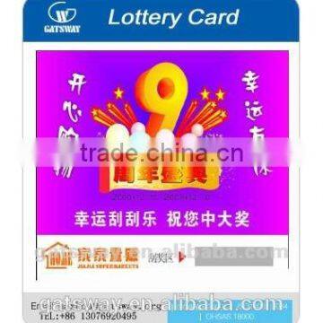 coated scratch lottery ticket supplier