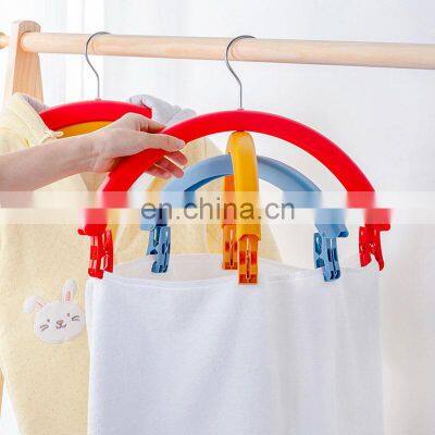 Rainbow Laundry Customised Balcony 3layer Sale Rotatable Hand Lifting Multi Layer Dog Clothes Hanger photo-4
