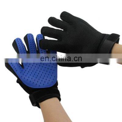 Best Selling 2 in 1 Five Finger Pet Hair Remover Grooming Gloves photo-5