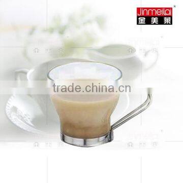 Transparent Tea Cup ,glass Coffee Cup ,stainless Steel Coffee Cup ,150ml photo-3