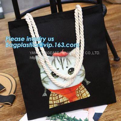 CANVAS TOTE BOAT BAGS, ECO SHOULDER HANDLE HANDY BAGS, SHOPPING SHOPPER GROCERY, LAUNDRY BAGS photo-2