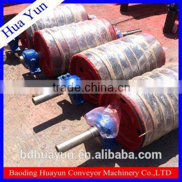 630mm Dia Rubber Lagging Drive Pulley Steel Heavy Duty Head Drum Conveyor Pulley photo-2