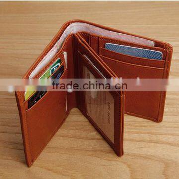 High Quality Vintage Style Genuine Leather Men's Bifold Wallet Small Wallet for Gifts photo-6