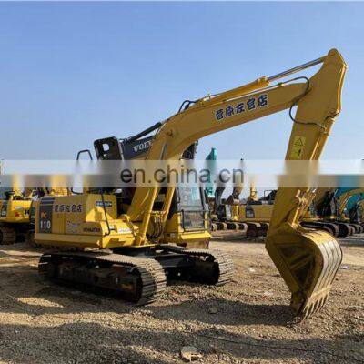 Second hand komatsu hydraulic excavator pc110 , Original Japan Komatsu digger , Digging machine for mining work