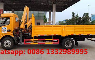 High Quality and Good Price Dongfeng 3.2T Knuckle Crane Boom Mounted on Cargo Truck for Sale photo-2