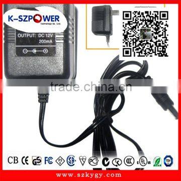 2015 K-110 YGY AC/ AC power transformer 220v to 12v 200mA manufacturer wall-mount Linear power supply                        
                                                Quality Choice