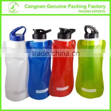 unique shape multi-color big mouth reusable water bottle