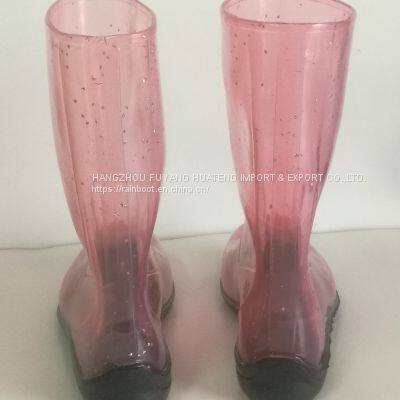 Vogue Transparent Women Rain Shoes,Fashion Transparent Ladies Shoes,Transparent Lady Shoes,Female Rain Shoe photo-3