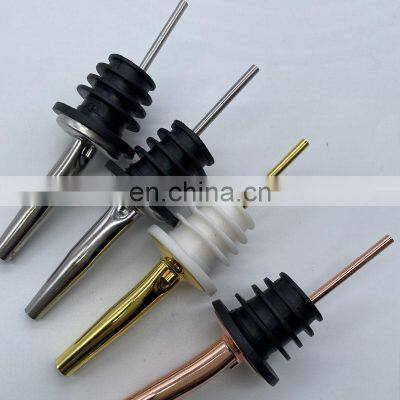 Best Wholesale Supplies Silicone Custom Bottle Stopper Stainless Steel Wine Pourer photo-2
