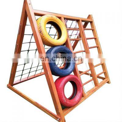 Manufacturers outdoor children climbing rope net Wooden amusement equipment for sale