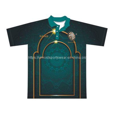 Vimost dye-sub dart shirt with free full customization