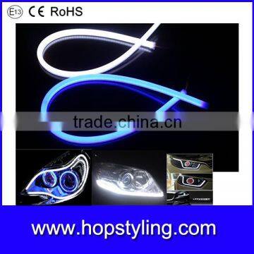 Super bright 600mm 850mm Dual Color flexible led drl/ daytime running light