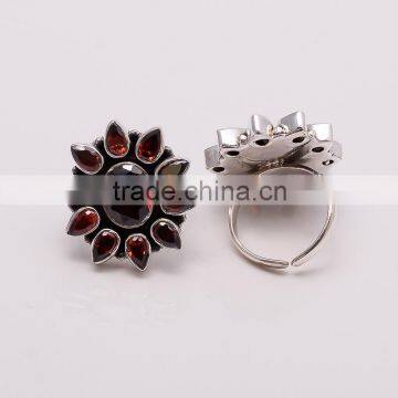 GARNET TOE RING ,925 sterling silver jewelry wholesale,WHOLESALE SILVER JEWELRY,SILVER EXPORTER,SILVER JEWELRY FROM INDIA