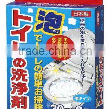 Toilet cleaning agent foam type