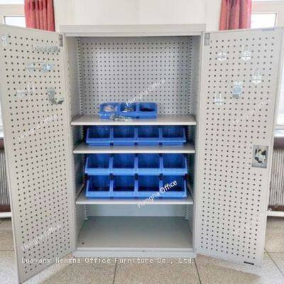 Workshop Double-door Storage Cabinet Supplier|Multi-level Tool Cabinet With Drawers Price photo-3