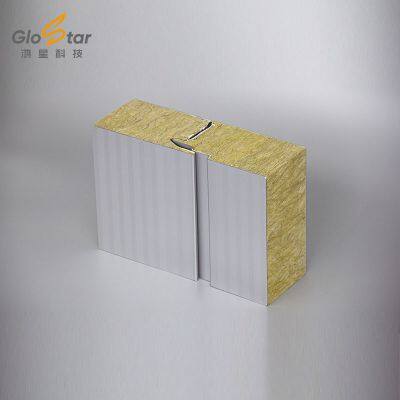 Rock Wool Composite Panels, Used for Exterior Wall Envelope Systems of Steel Structure Factory Buildings.