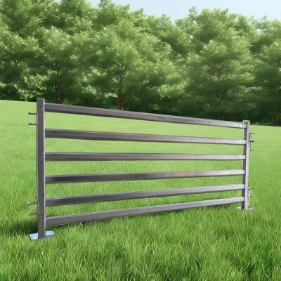 Heavy Duty Livestock Cattle Corral Fence Gate and Horse Round Pen Sheep Panels Farm Fence USA Metal Cattle Panel Fence