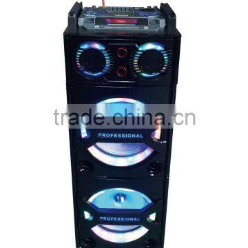 2016 USB LED active trolley outdoor DJ professional subwoofer portable wireless bluetooth speaker