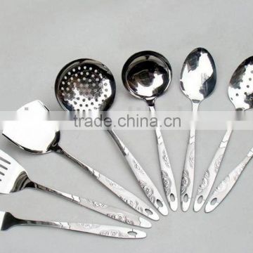 High quality kitchen tools stainless steel kitchen turner and spoon