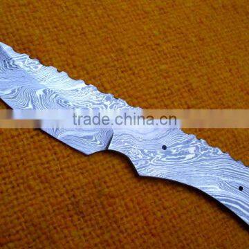 udk b37" custom handmade Damascus Knife blank blade full blank blade