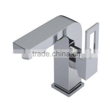 Mono Chrome Logo Side Action Basin Mixer Tap Without Waste MP118