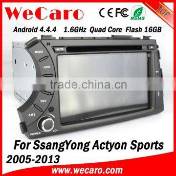 Wecaro Android 4.4.4 WIFI 3G Car Gps Navigation Multimedia System for Ssangyong Kyron Dvd Player Android 2006 -2012 photo-5