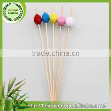 All different size high grade popular fruits bamboo flag skewer