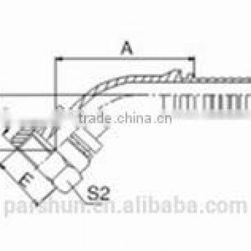 Metric Female Flat Seal Hydraulic Hose Fitting 20241