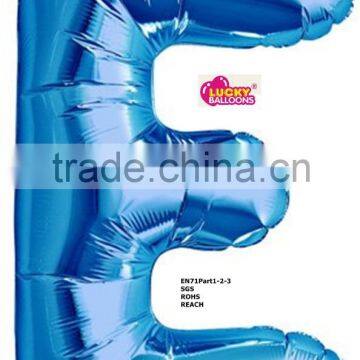 hot sale high quality 34 inch balloon letters helium blue cheap