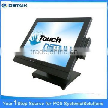 Detaik Factory Supply Resistive 15 Inch Touch Monitor With MSR