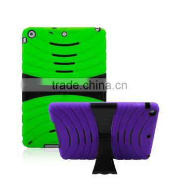 2014 New Hard Rubber Rugged Stand Hybrid Case Cover For iPad Air