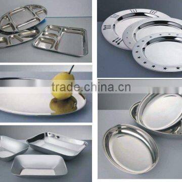 Stainless Steel serving Tray/charger Plate