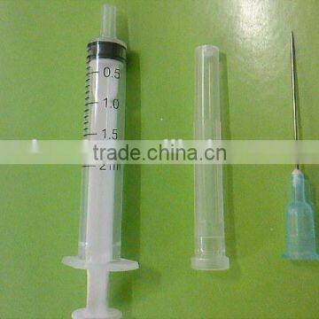 3cc/ml medical luer slip disposable syringe with needle