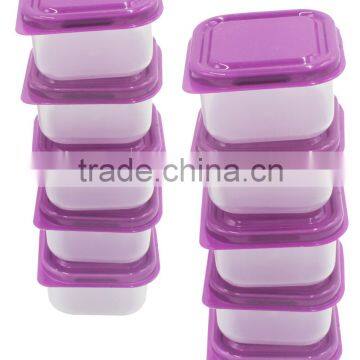 plastic food storage box with lid
